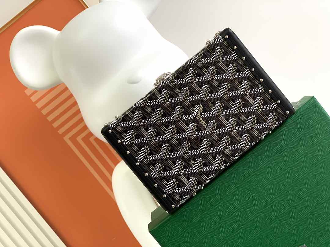 Goyard Minaudière Trunk Bag Jet Black