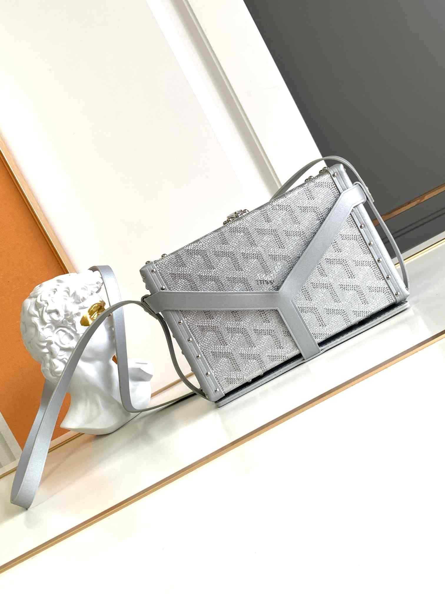 Goyard Minaudière Trunk Bag Limited Edition Sliver