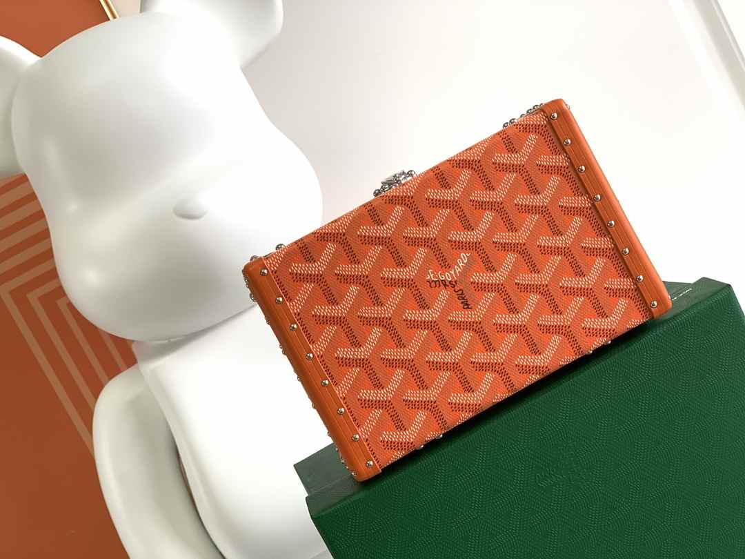 Goyard Minaudière Trunk Bag Orange