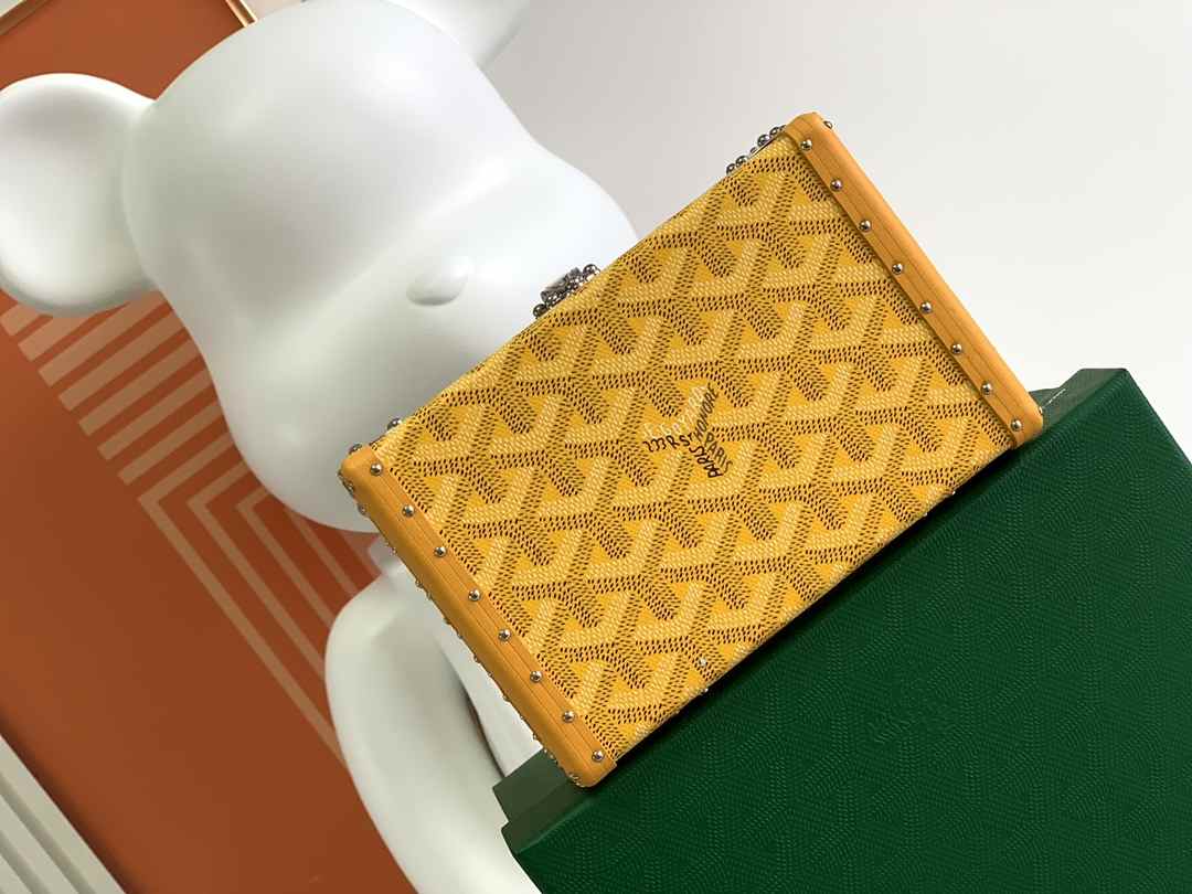 Goyard Minaudière Trunk Bag Yellow