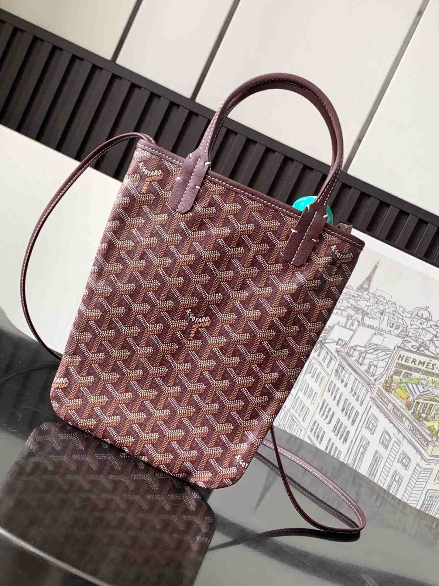 Goyard Poitiers Bag Burgundy