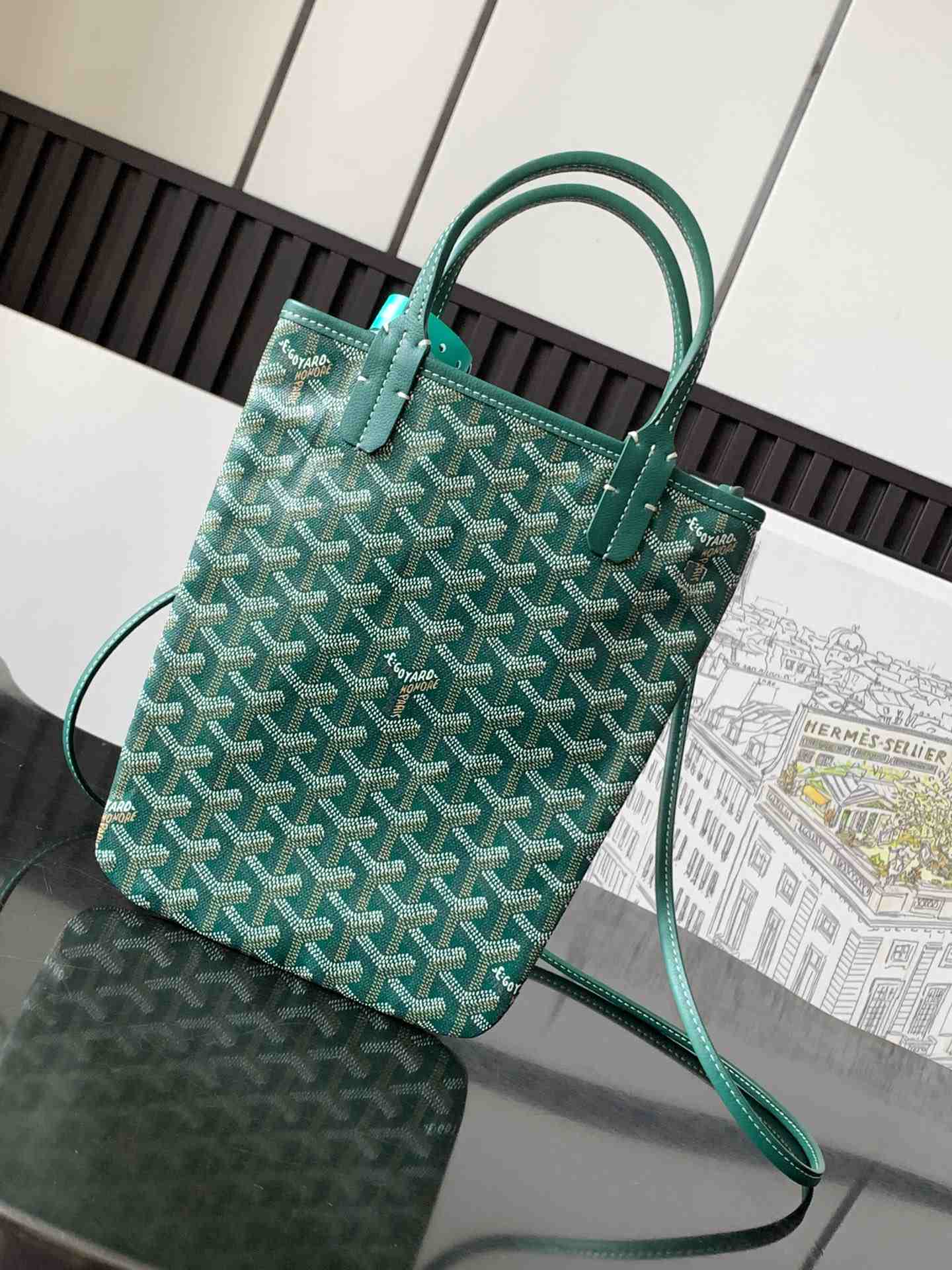 Goyard Poitiers Bag Green