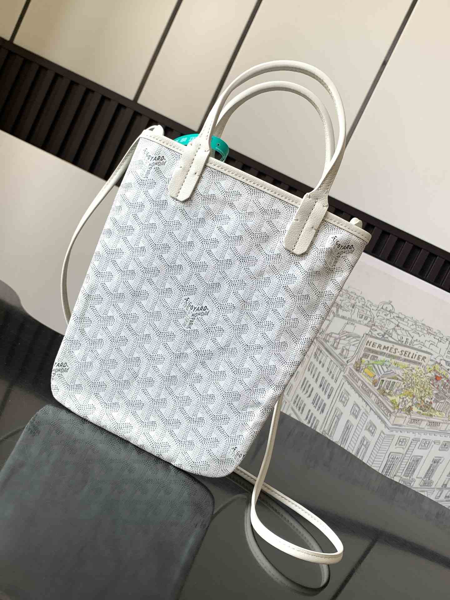 Goyard Poitiers Bag White