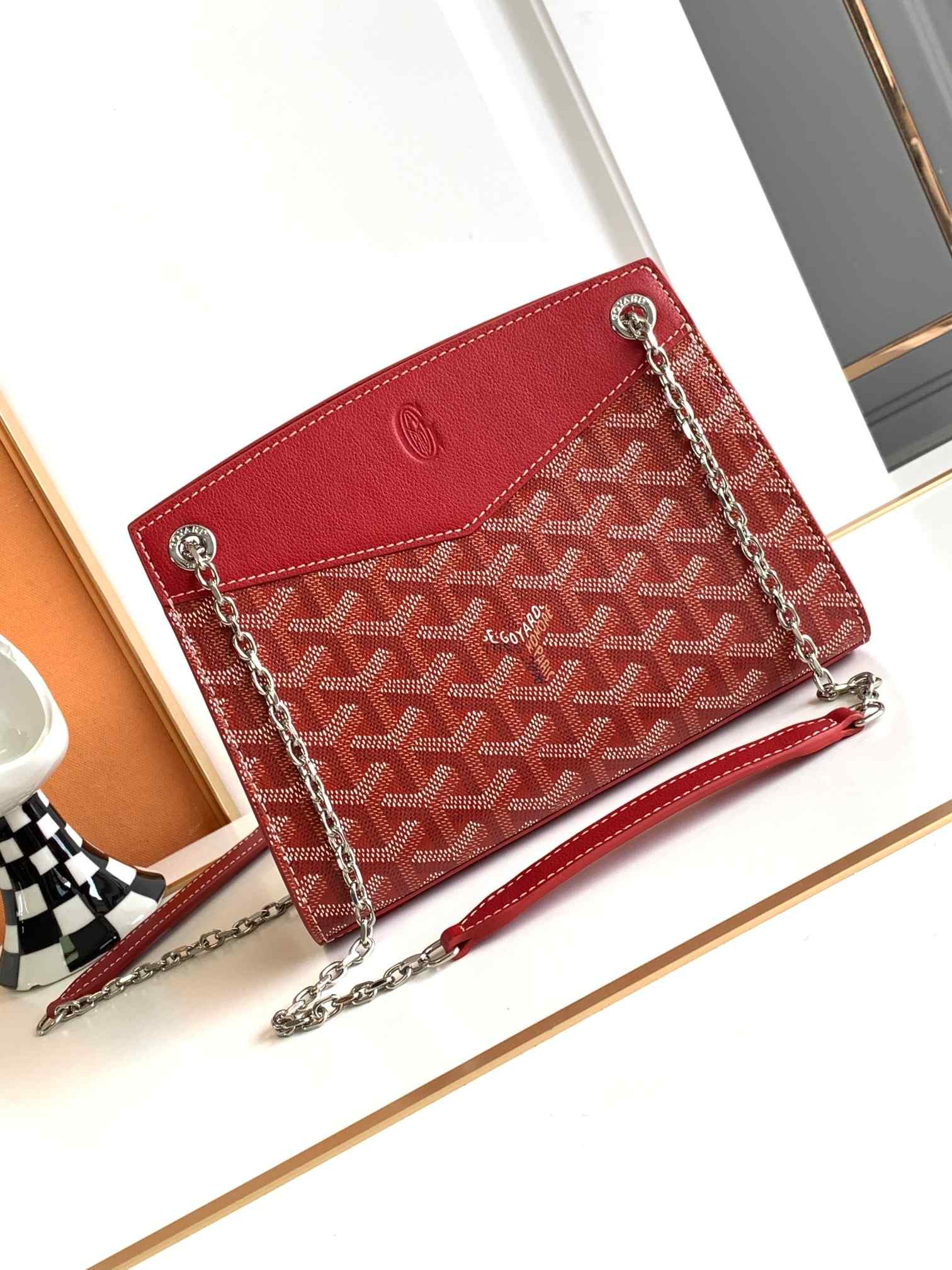 Goyard Rouette Structuré Mini Bag Red