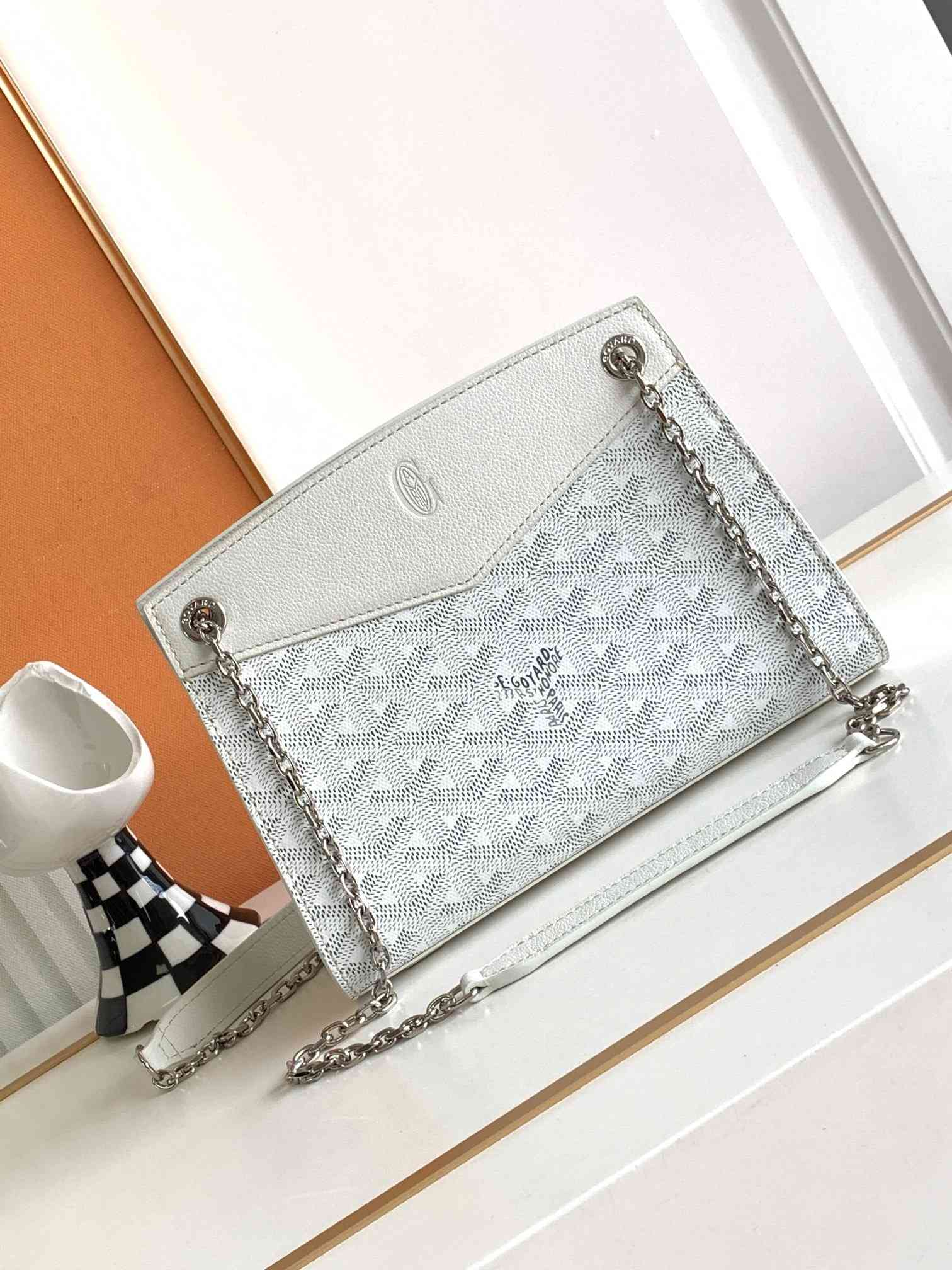 Goyard Rouette Structuré Mini Bag White