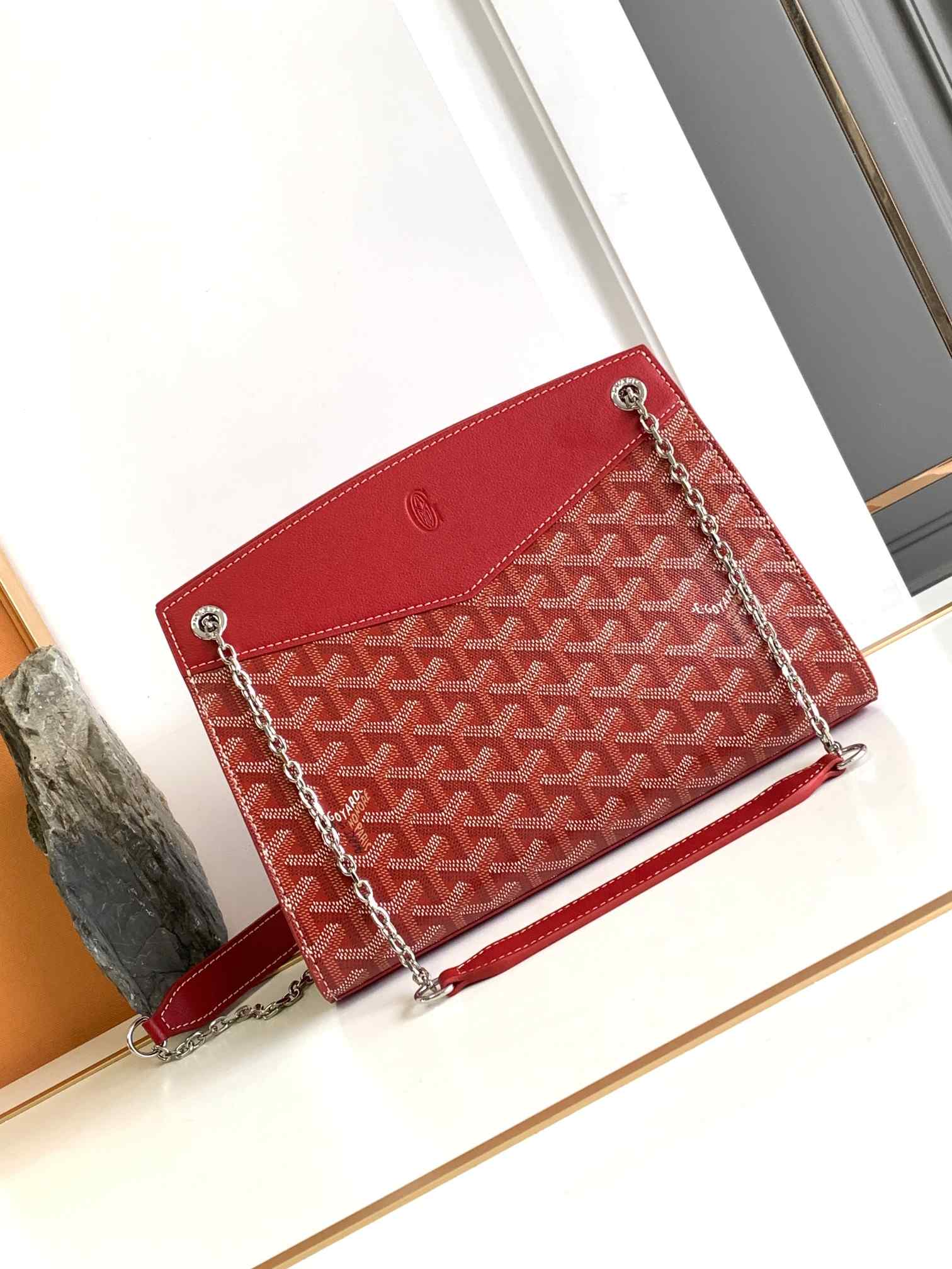 Goyard Rouette Structuré PM Bag Red