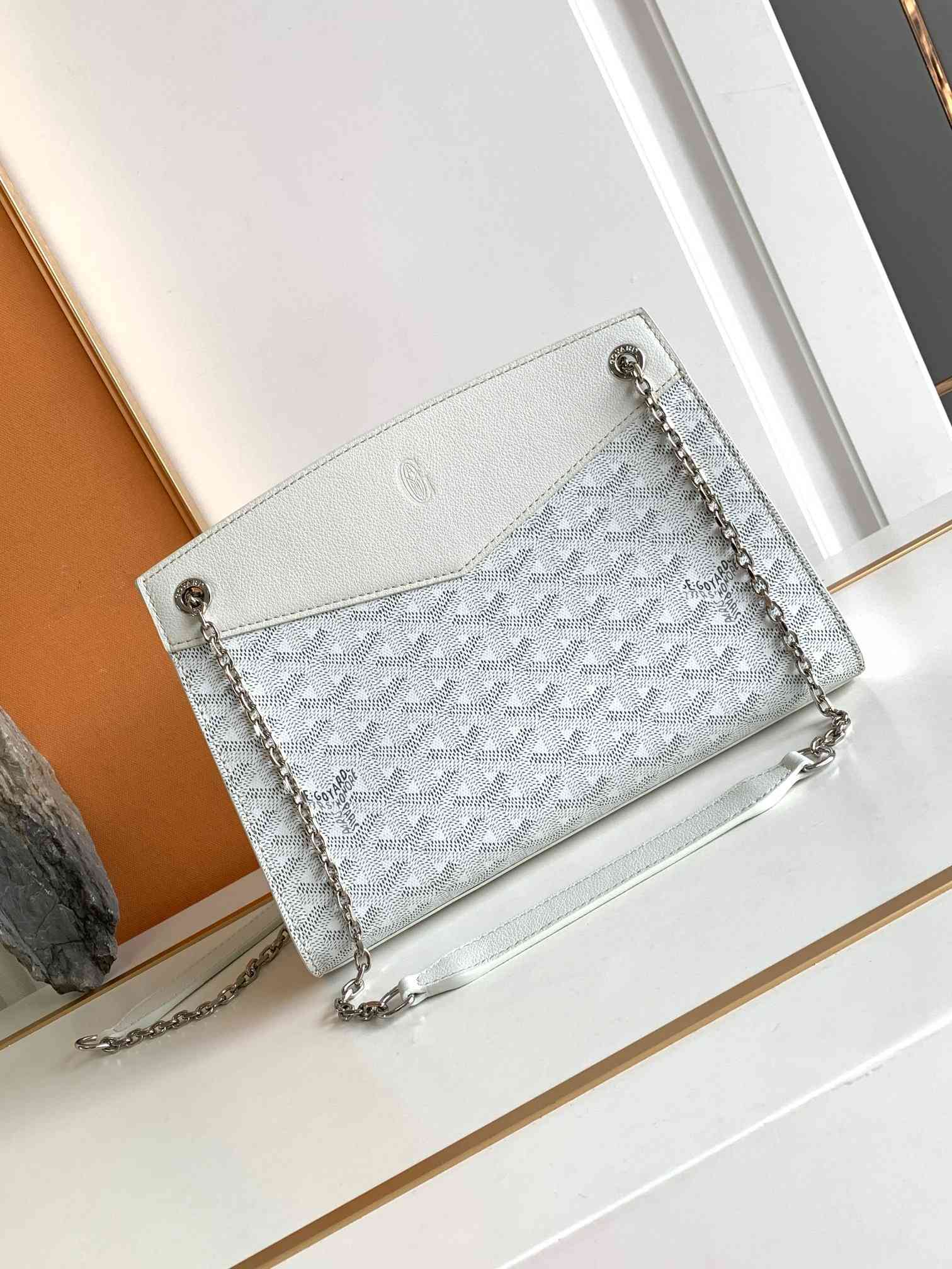 Goyard Rouette Structuré PM Bag White