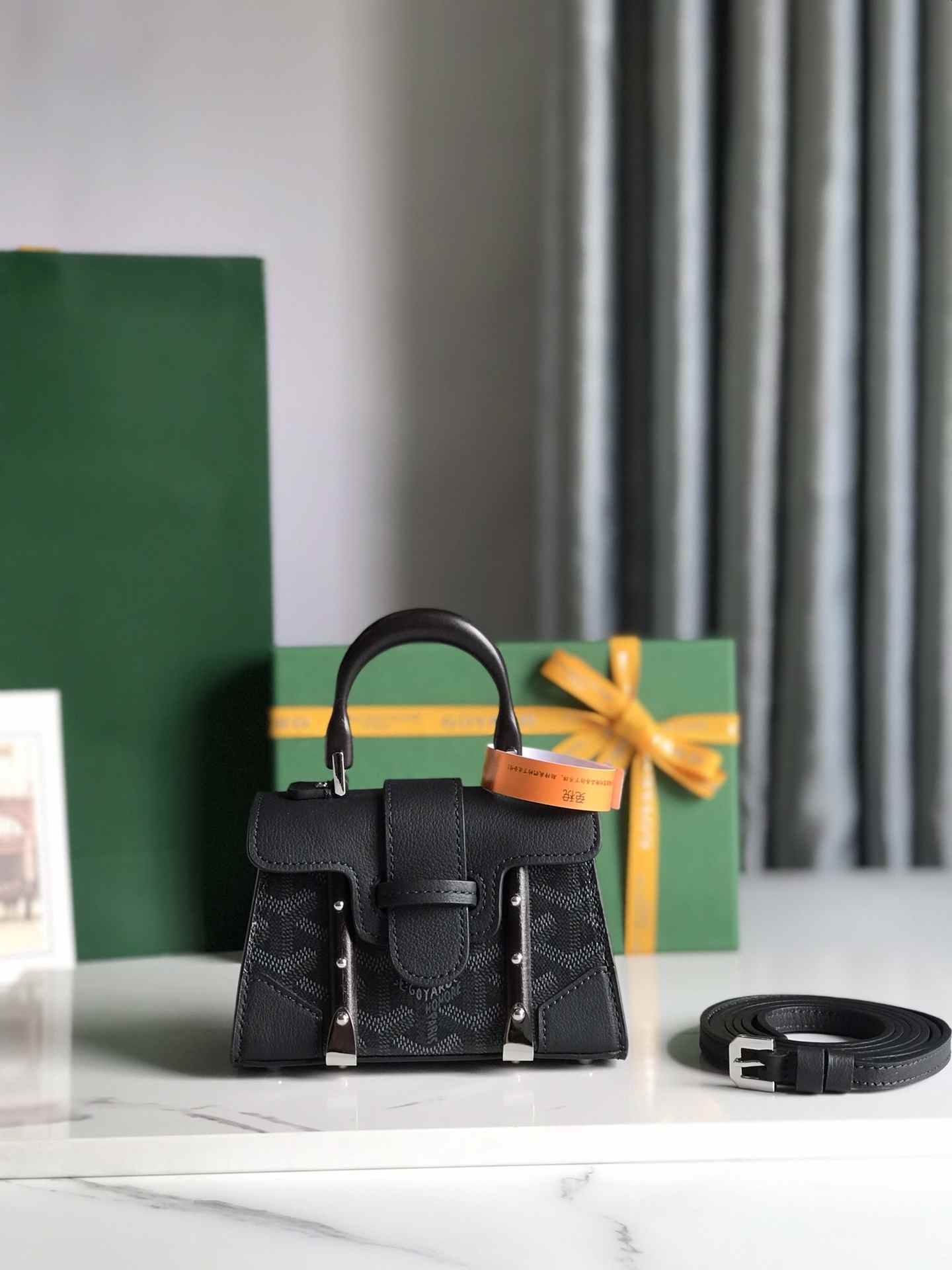 Goyard Saigon Structure Nano Bag Limited Edition Jet Black