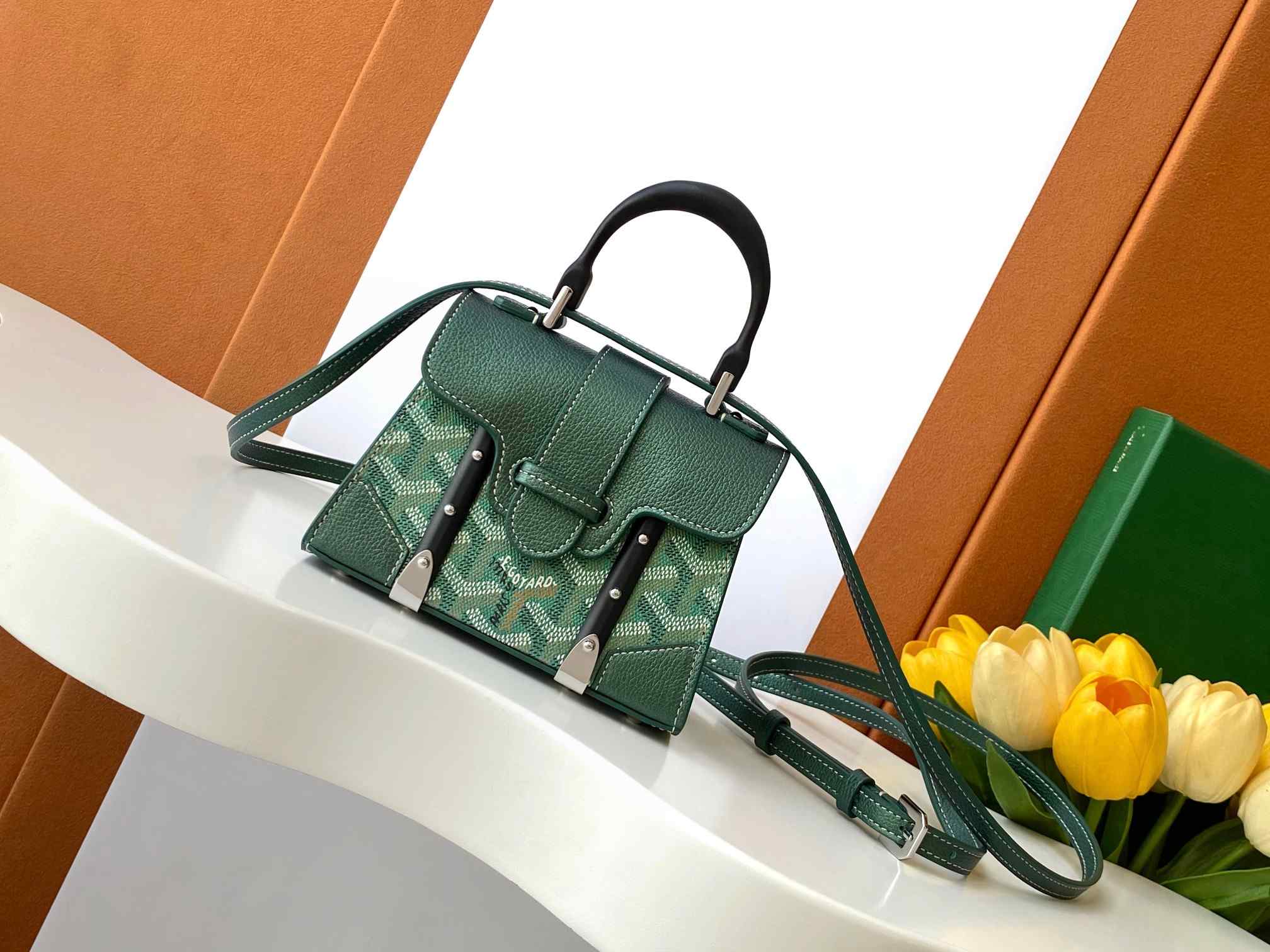 Goyard Saigon Structure Nano Bag Pearlescent Green