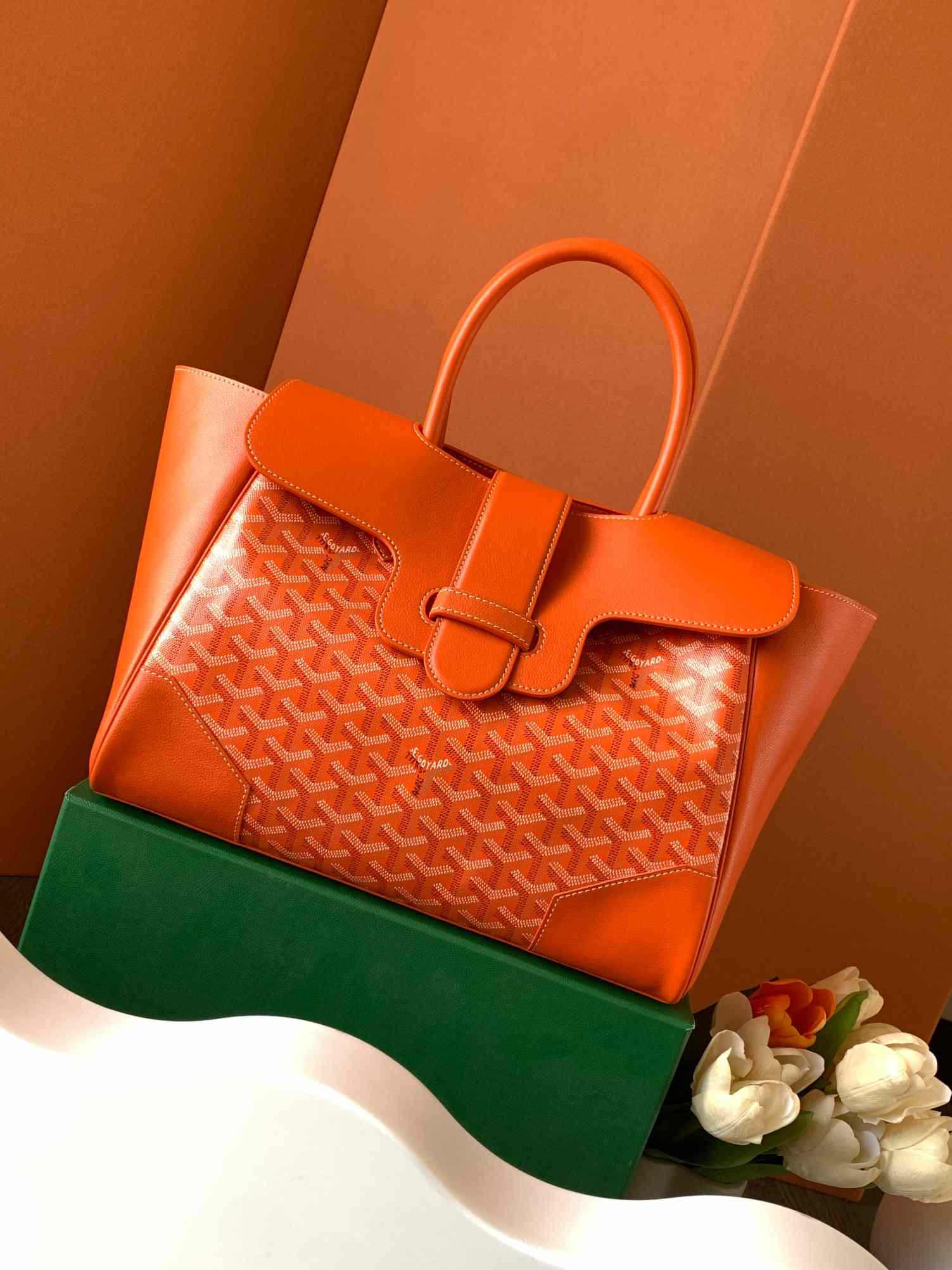 Goyard Saigon Tote Bag Orange