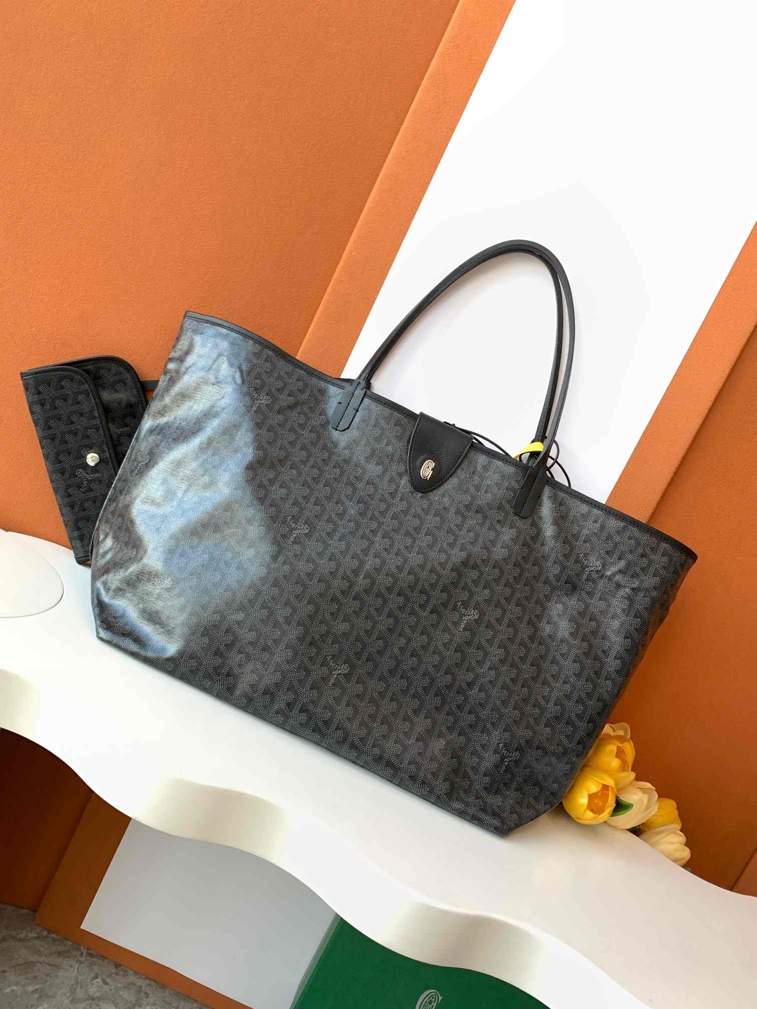 Goyard Saint Louis GM Bag Limited Edition Jet Black