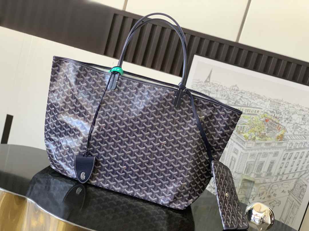 Goyard Saint Louis GM Bag Navy Blue