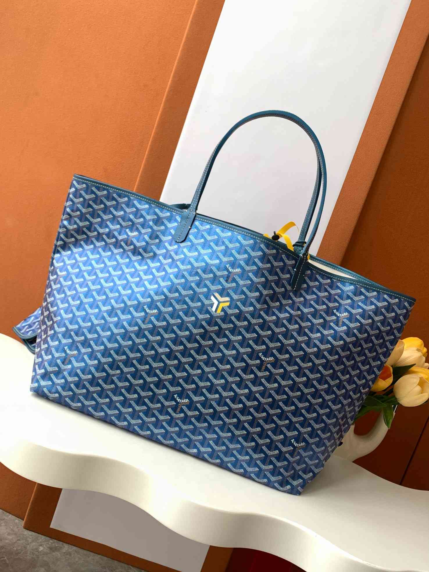 Goyard Saint Louis GM Bag Pearlescent Blue