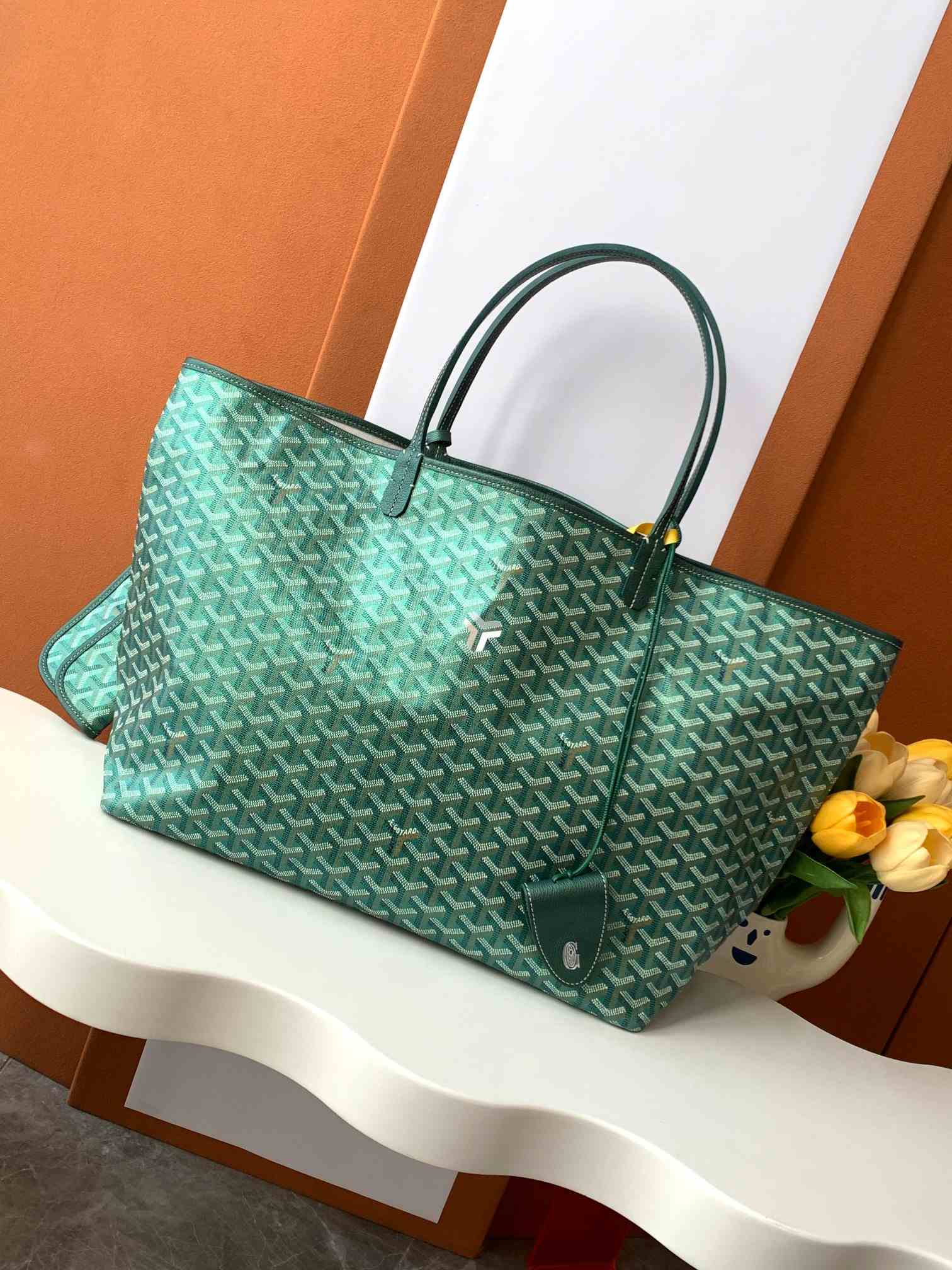 Goyard Saint Louis GM Bag Pearlescent Green