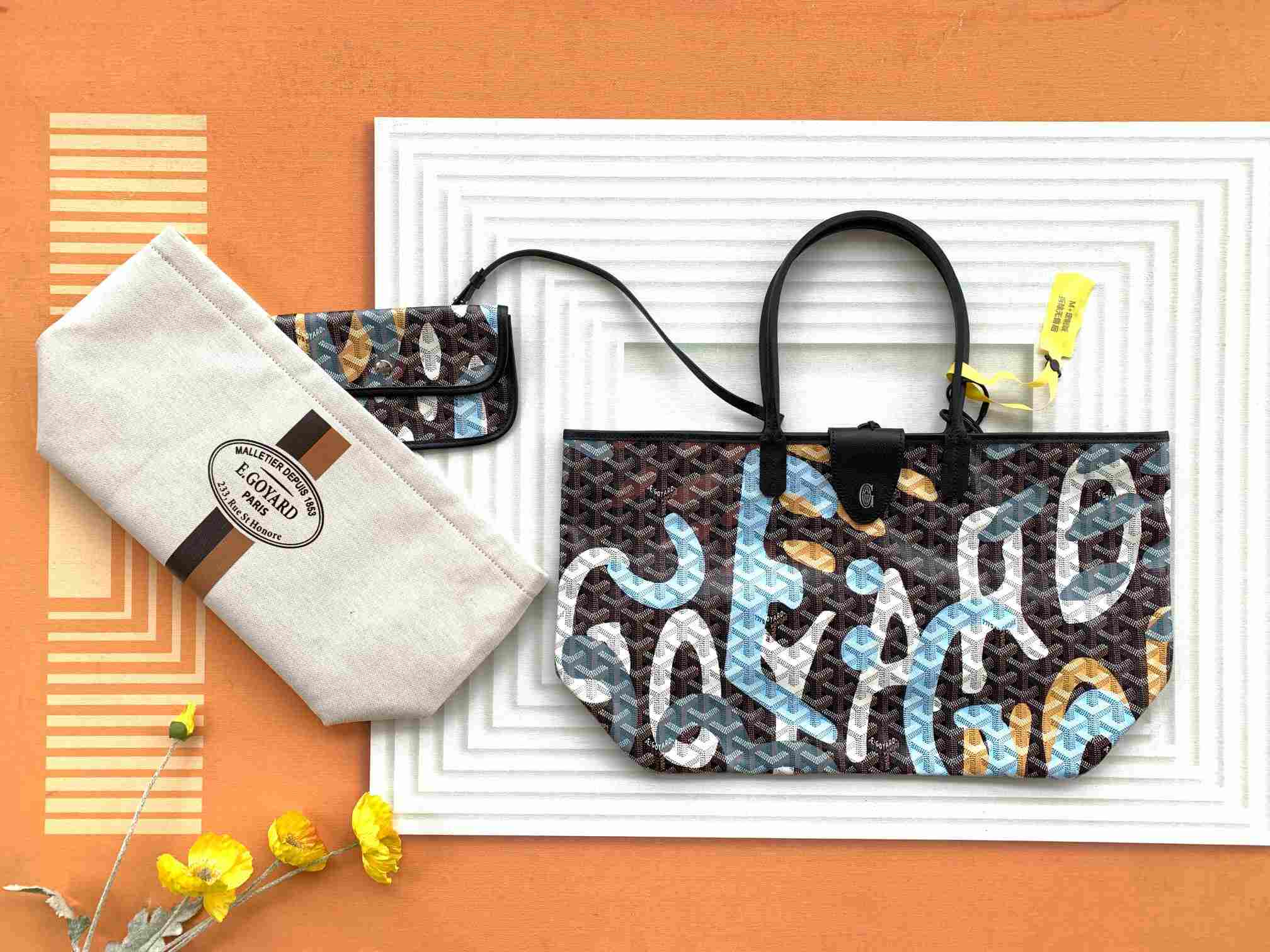 Goyard Saint Louis PM Bag Limited Edition Camo Print Blue