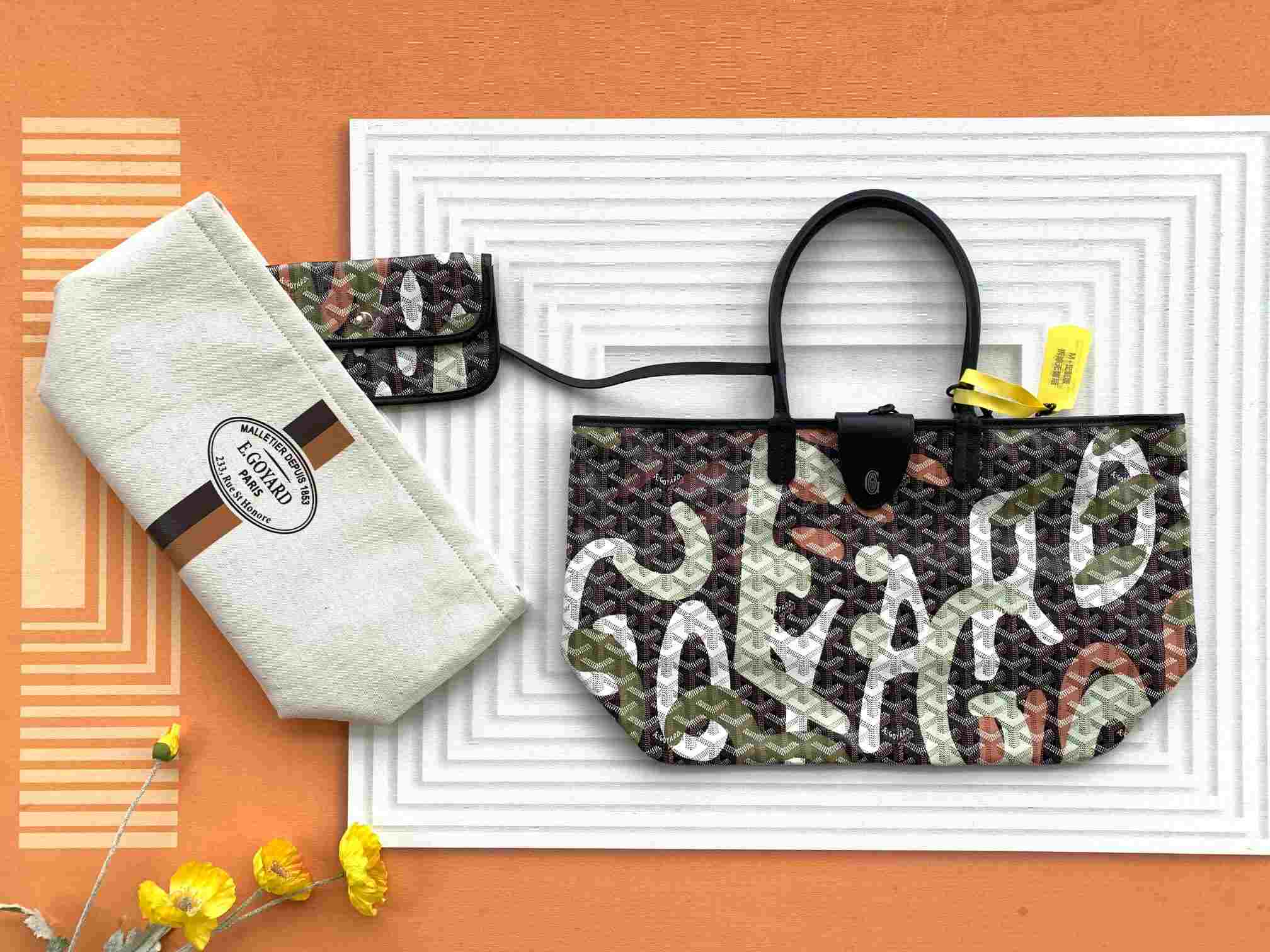 Goyard Saint Louis PM Bag Limited Edition Camo Print Green