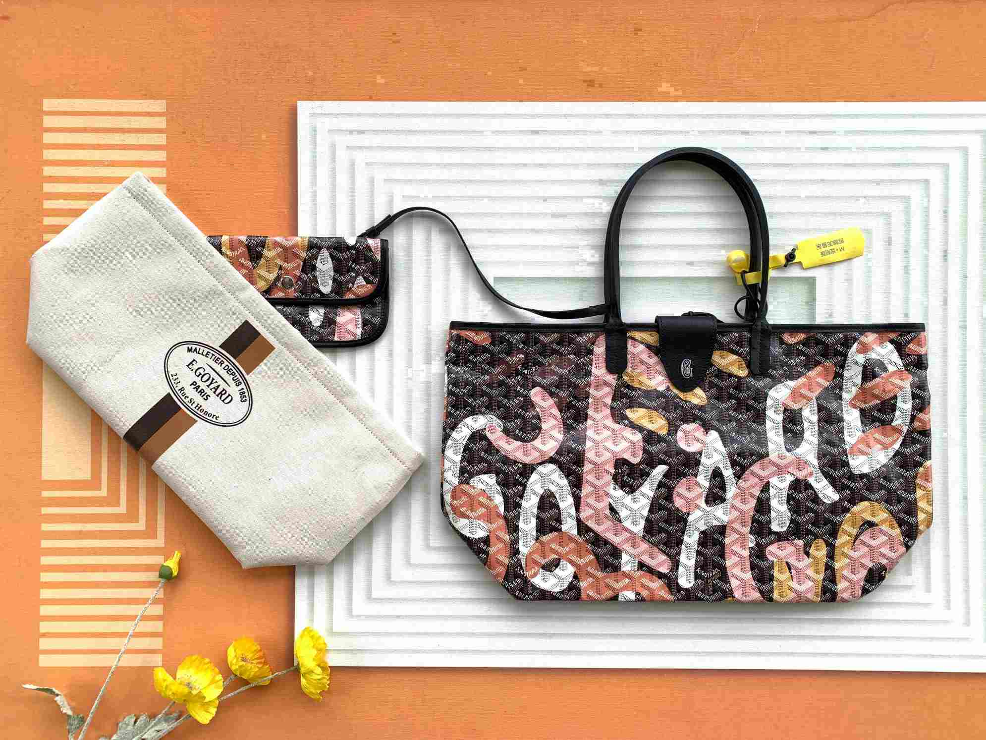 Goyard Saint Louis PM Bag Limited Edition Camo Print Pink