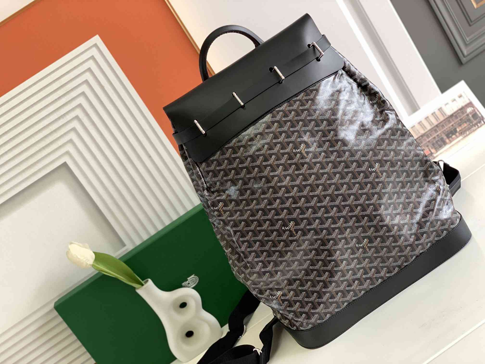 Goyard Steamer PM Bag Black