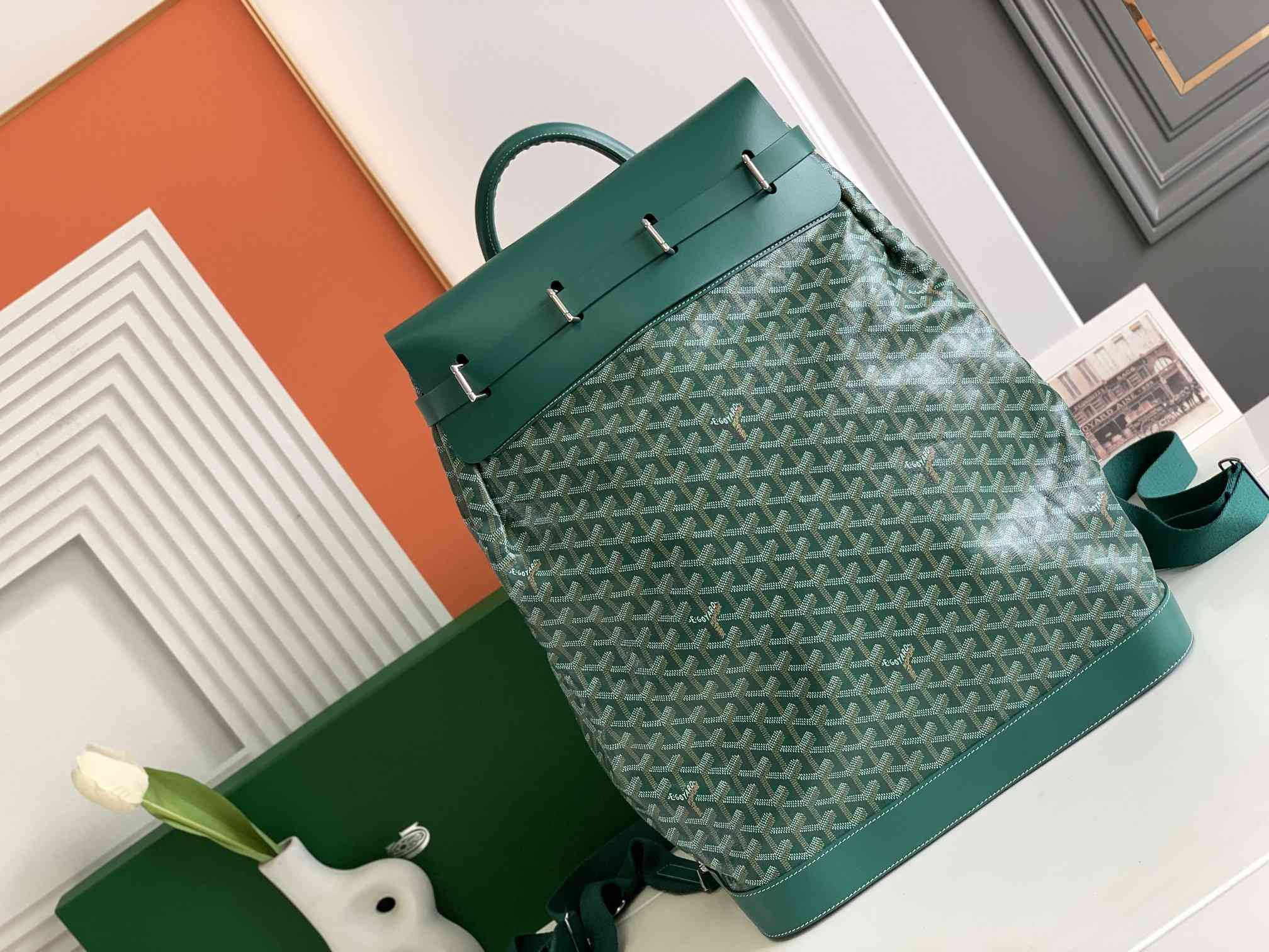 Goyard Steamer PM Bag Green