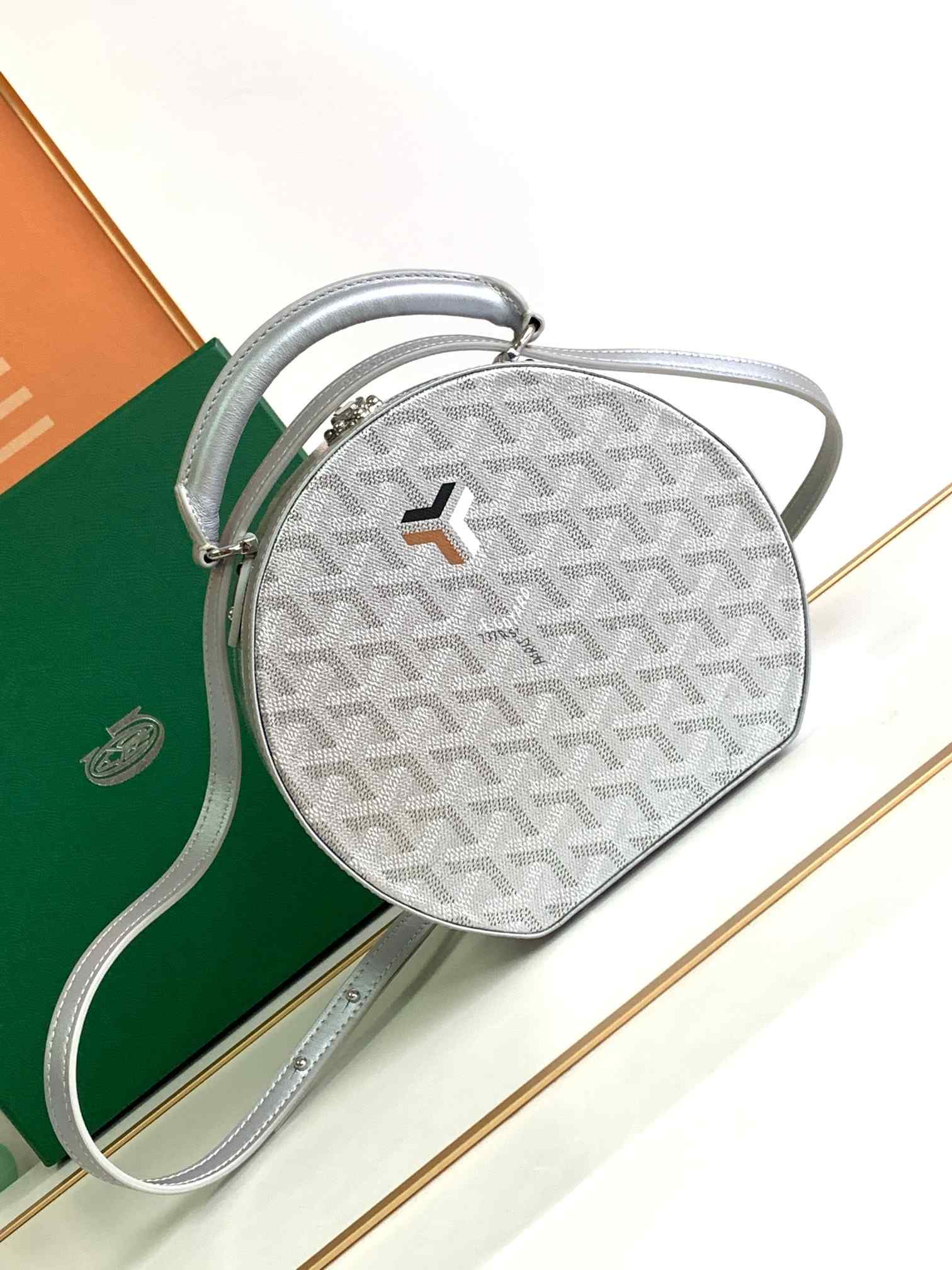 Goyard The Alto Hatbox Trunk Bag Limited Edition Sliver