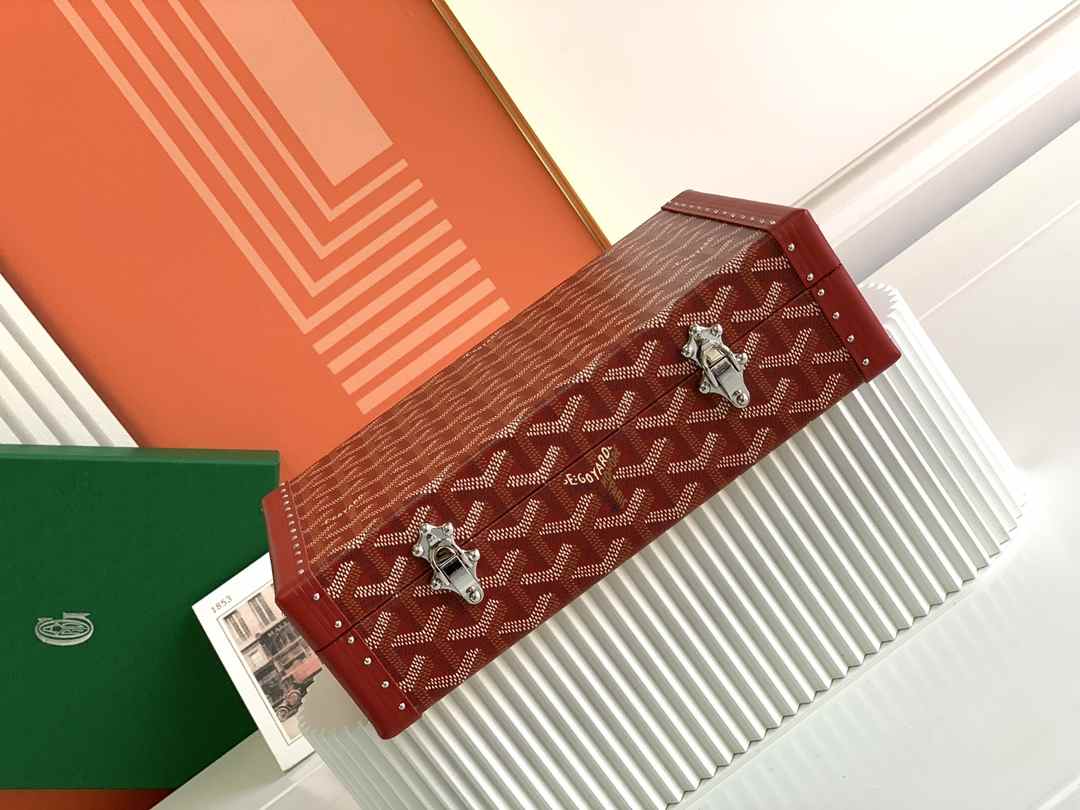 Goyard Vendôme Jewellery Case Red